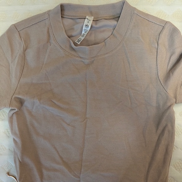 ALO Yoga Taupe Crop Top - Picture 1 of 4